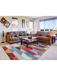 Funk Honeycomb Bright  Rug - Thumbnail - 2