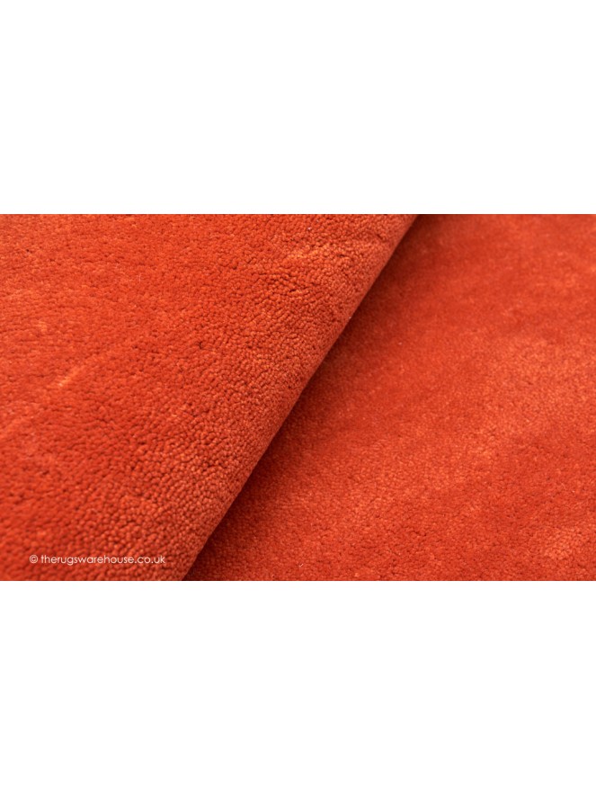 Comfort Burnt Orange Circle Rug - 4