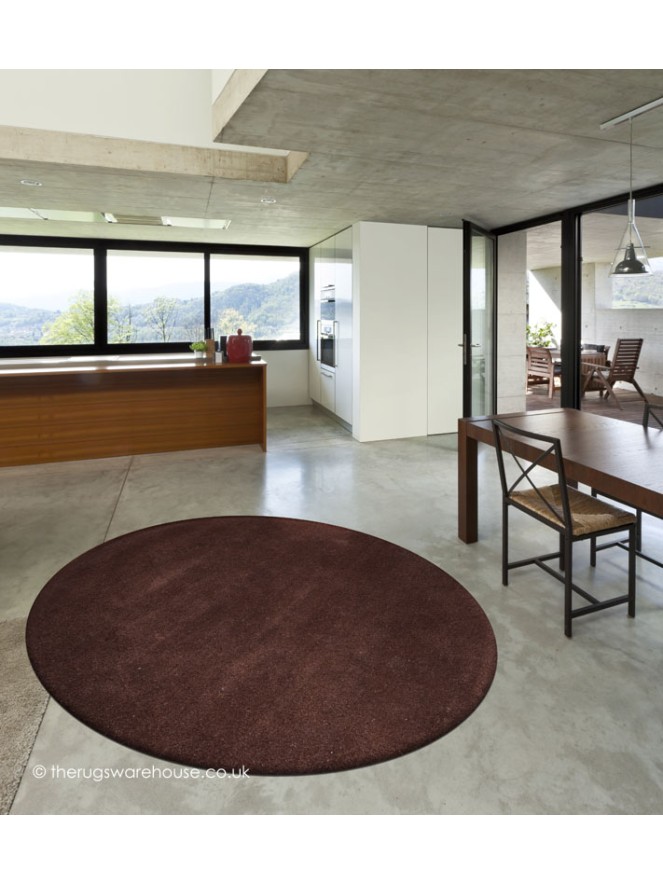 Comfort Choco Circle Rug - 2