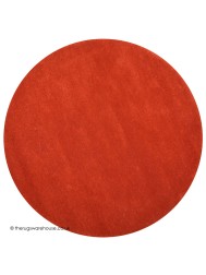 Comfort Burnt Orange Circle Rug - Thumbnail - 5