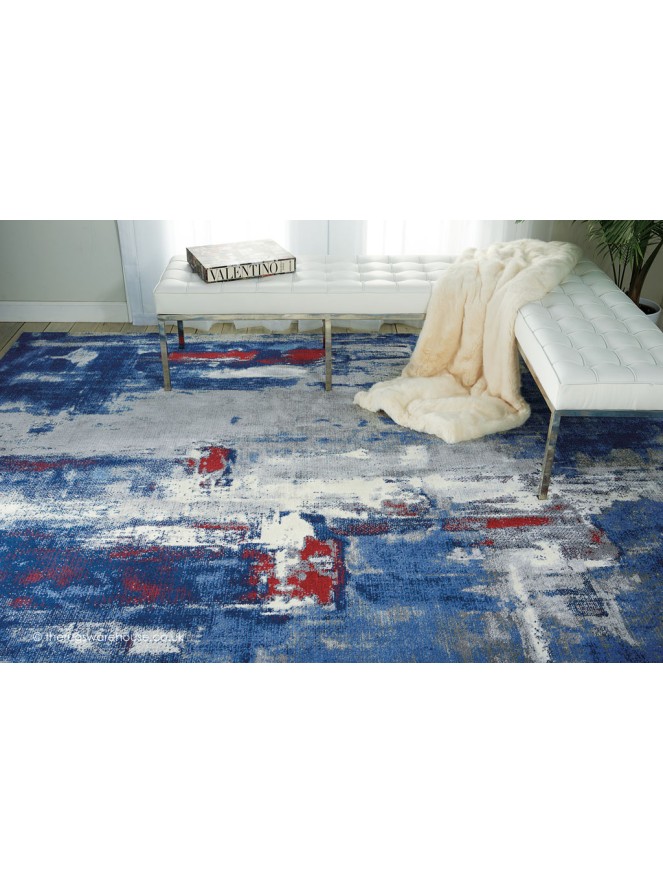 Twilight Chic Grey Blue Rug - 2