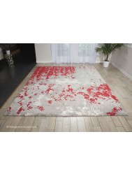 Twilight Chic Grey Red Rug - Thumbnail - 8