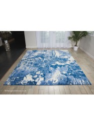 Twilight Chic Blue Ivory Rug - Thumbnail - 2