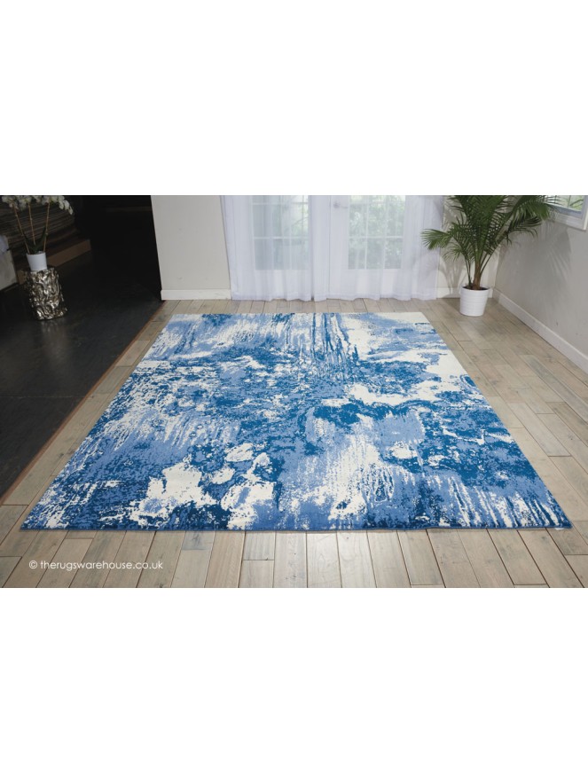 Twilight Chic Blue Ivory Rug - 2