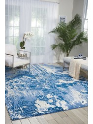 Twilight Chic Blue Ivory Rug - Thumbnail - 3