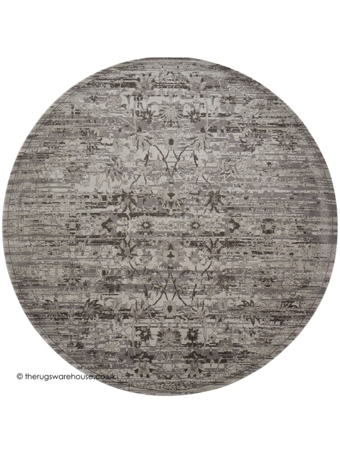 Twilight Chic Silver Circle Rug - 6