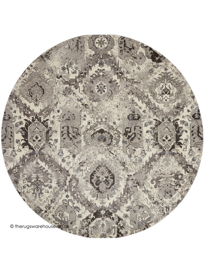 Twilight Chic Tribal Circle Rug - 6