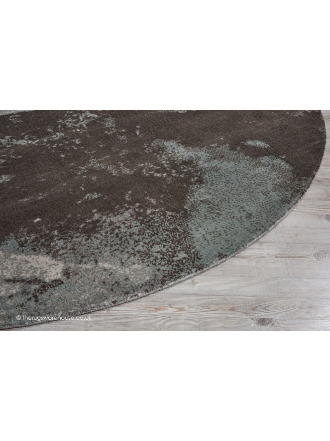 Twilight Chic Sea Mist Circle Rug - 5