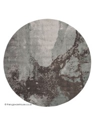 Twilight Chic Sea Mist Circle Rug - Thumbnail - 6