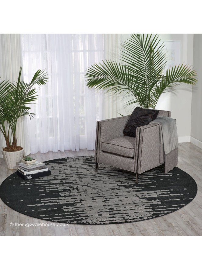 Twilight Chic Flint Circle Rug - 2