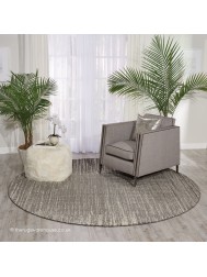 Twilight Chic Smoke Circle Rug - Thumbnail - 2