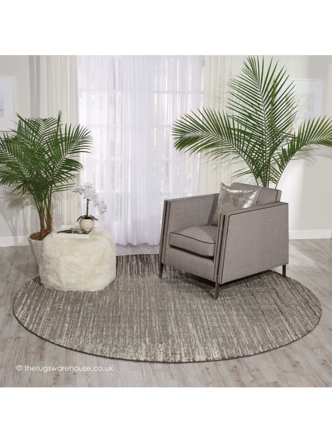 Twilight Chic Smoke Circle Rug - 2