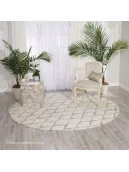 Twilight Chic Diamonds Circle Rug - Thumbnail - 2