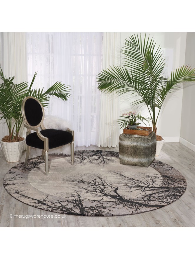 Twilight Chic Moon Circle Rug - 2