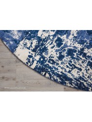 Twilight Chic Blue Ivory Circle Rug - Thumbnail - 3