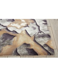 Prismatic Beige Silver Rug - Thumbnail - 3