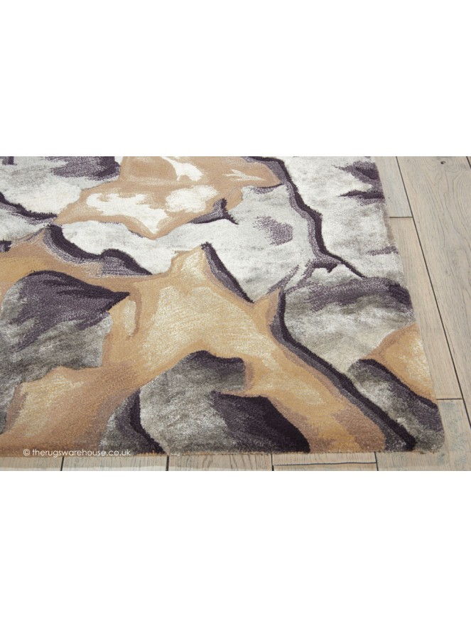 Prismatic Beige Silver Rug - 3