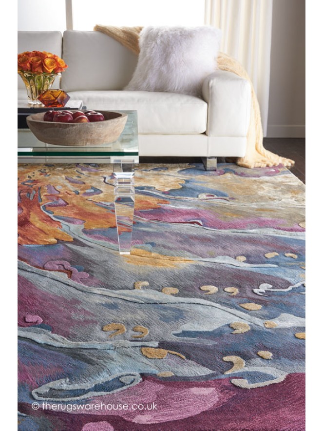 Prismatic Purple Multi Rug - 3