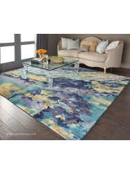 Prismatic Silver Blue Rug - Thumbnail - 2