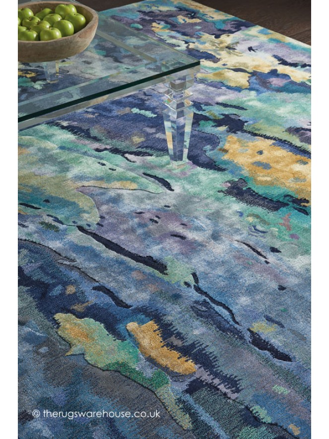 Prismatic Silver Blue Rug - 3