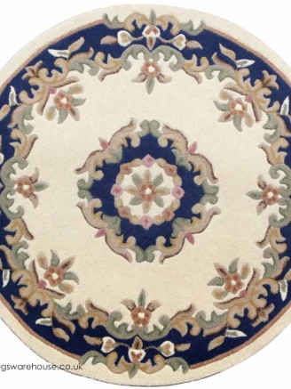 Royal Ivory Blue Circle