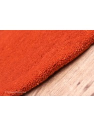 Comfort Burnt Orange Oval Rug - Thumbnail - 3