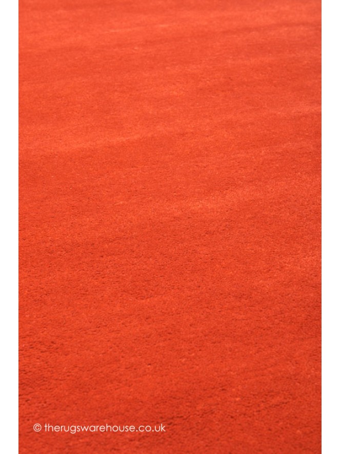 Comfort Burnt Orange Oval Rug - 5