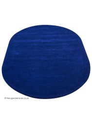 Comfort Navy Oval Rug - Thumbnail - 6