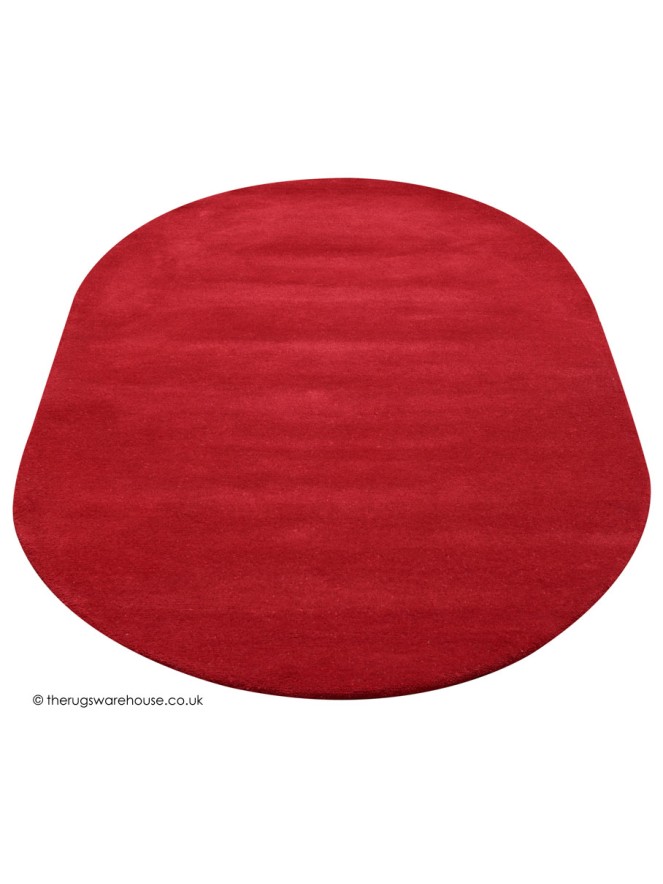 Comfort Scarlet Oval Rug - 6