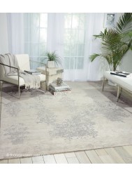 Silk Shadows Ivory Silver Rug - Thumbnail - 2