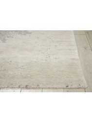 Silk Shadows Ivory Silver Rug - Thumbnail - 3