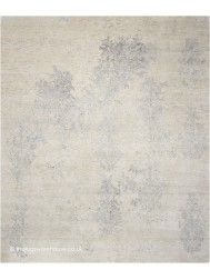 Silk Shadows Ivory Silver Rug - Thumbnail - 6