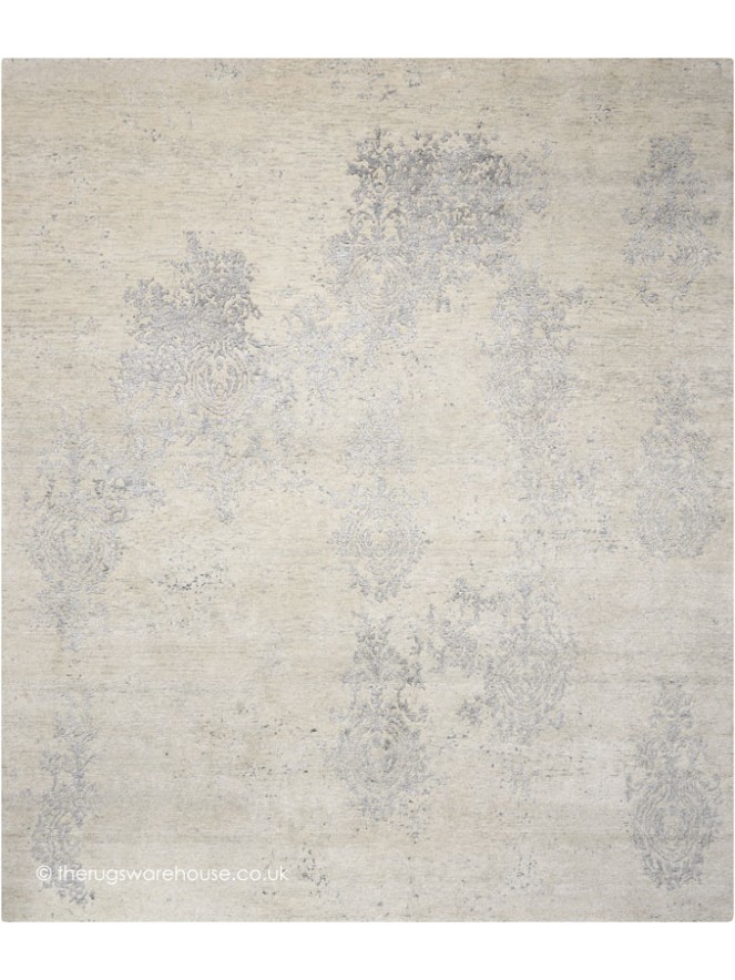 Silk Shadows Ivory Silver Rug - 6