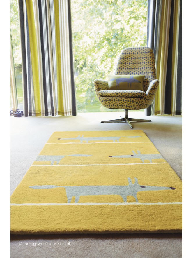 Mr Fox Mustard Rug - 2