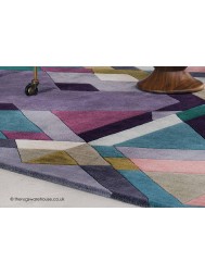 Mosaic Light Purple Rug - Thumbnail - 4