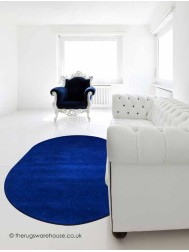 Comfort Navy Oval Rug - Thumbnail - 2