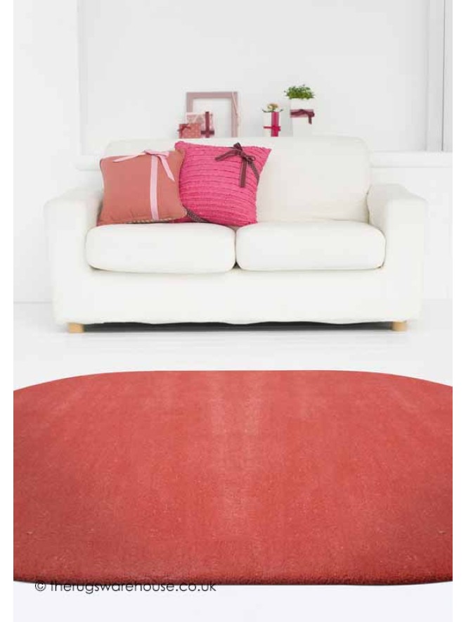 Comfort Coral Oval Rug - 2