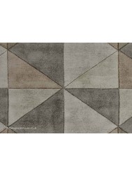 Triangles Beige Rug - Thumbnail - 3