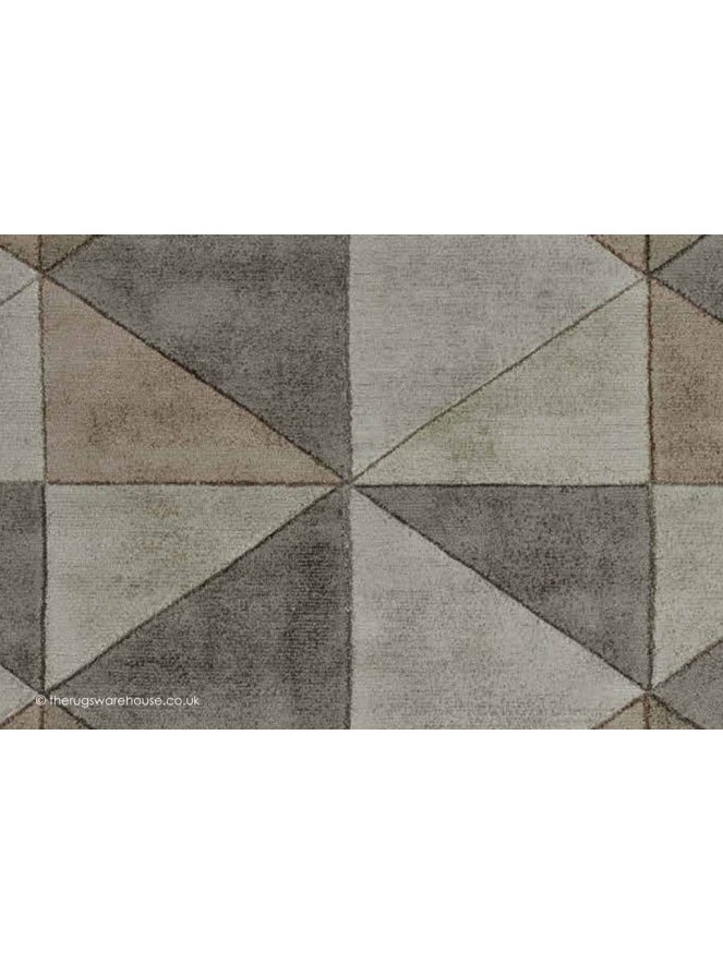 Triangles Beige Rug - 3