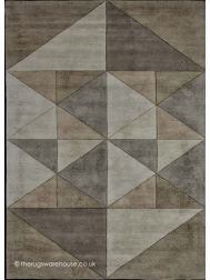 Triangles Beige Rug - Thumbnail - 4