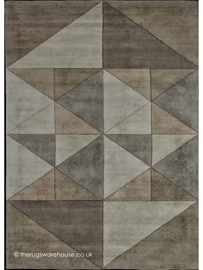 Triangles Beige Rug - 4