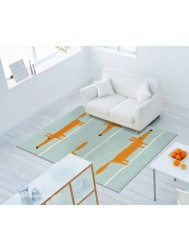 Mr Fox Aqua Rug - Thumbnail - 2