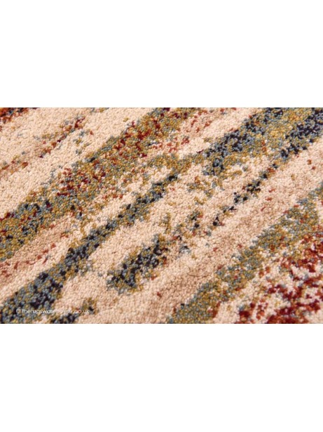 Maxo Beige Mix Stripes Budget Rug | The Rugs Warehouse
