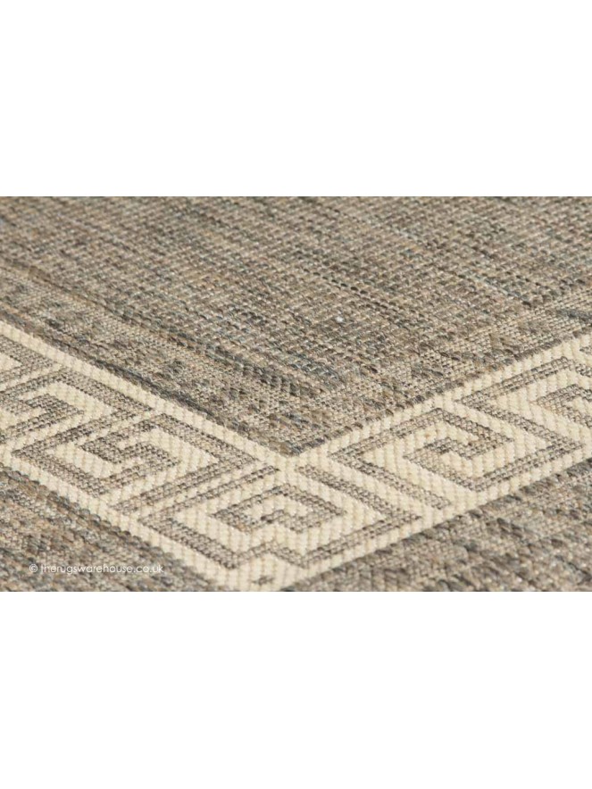 Greek Key Grey Rug - 4