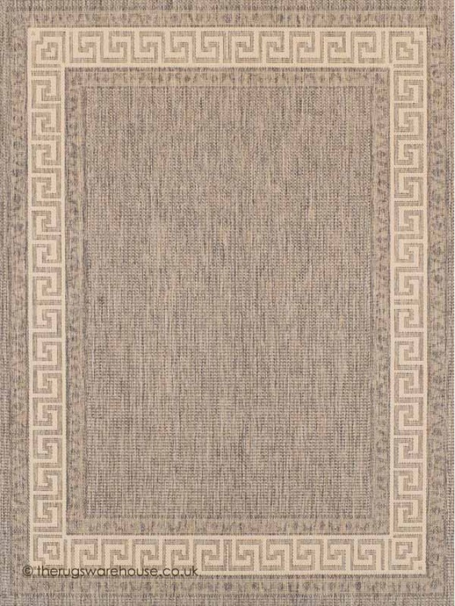 Greek Key Grey Rug - 5