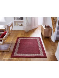 Greek Key Red Rug - Thumbnail - 2