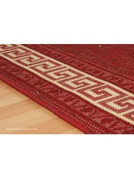 Greek Key Red Rug - Thumbnail - 3