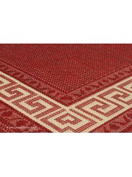 Greek Key Red Rug - Thumbnail - 4