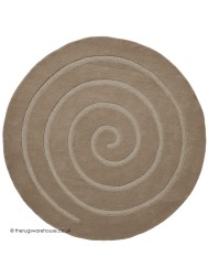 Spiral Beige Rug - Thumbnail - 4