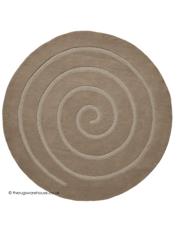 Spiral Beige Rug - 4